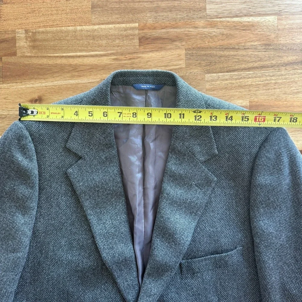Brooks Brothers Blazer Mens 42R 100% Lambswool Sport Coat Made In Italy Luxury